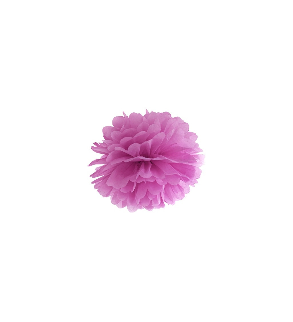 Hodvábna guľa - slivkovo ružová