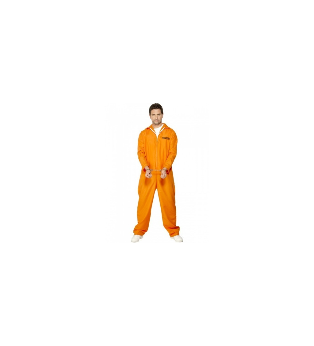 Kostým Väzeň - oranžový