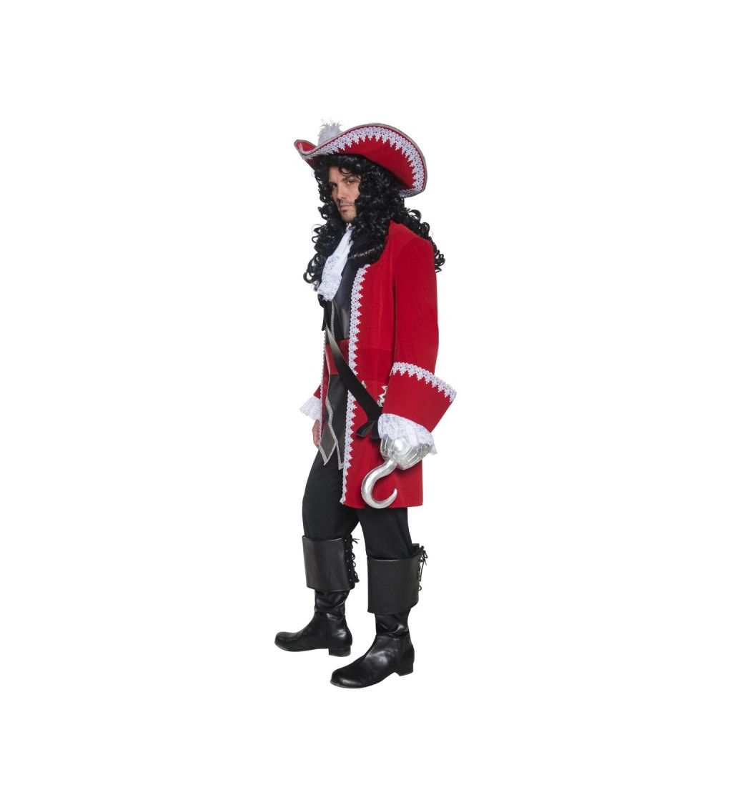 Kostým Pirát Deluxe červený