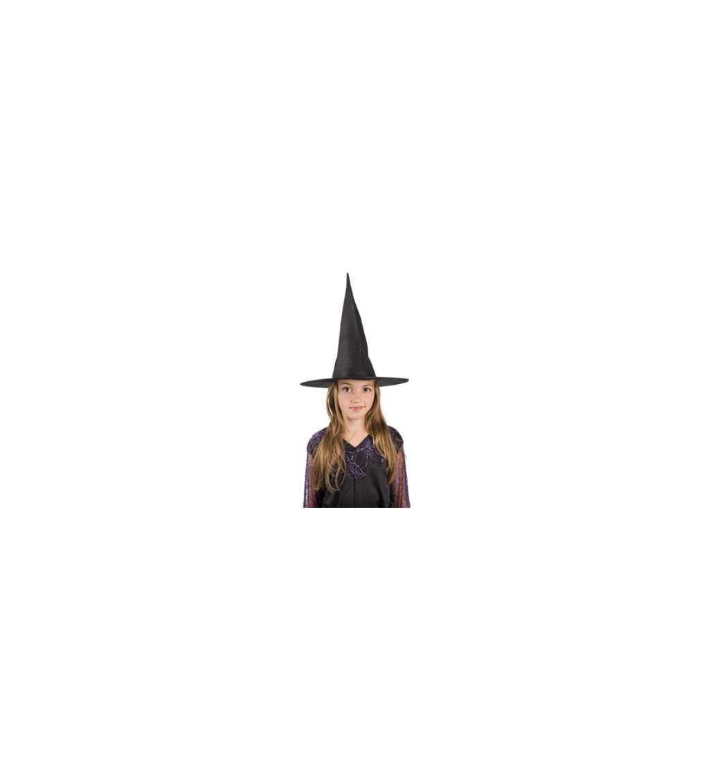 Detský čarodejnícky klobúk - čierny