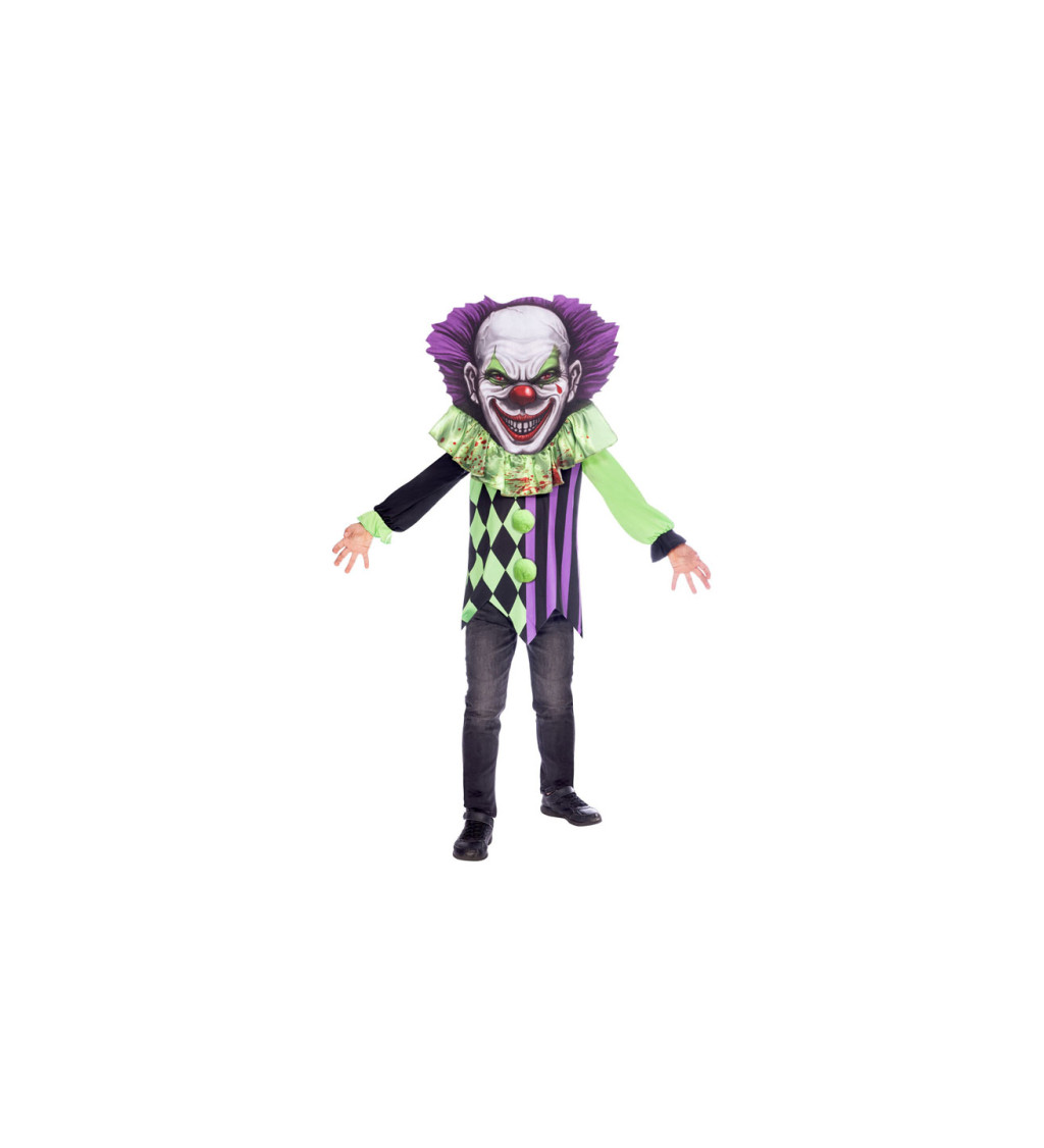 Detský kostým Strašidelný klaun