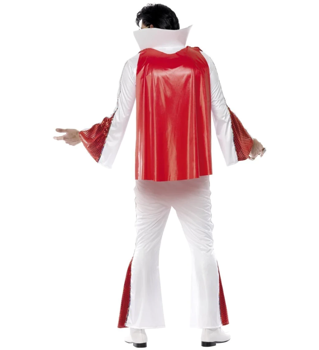 Kostým Elvis - bielo-červený