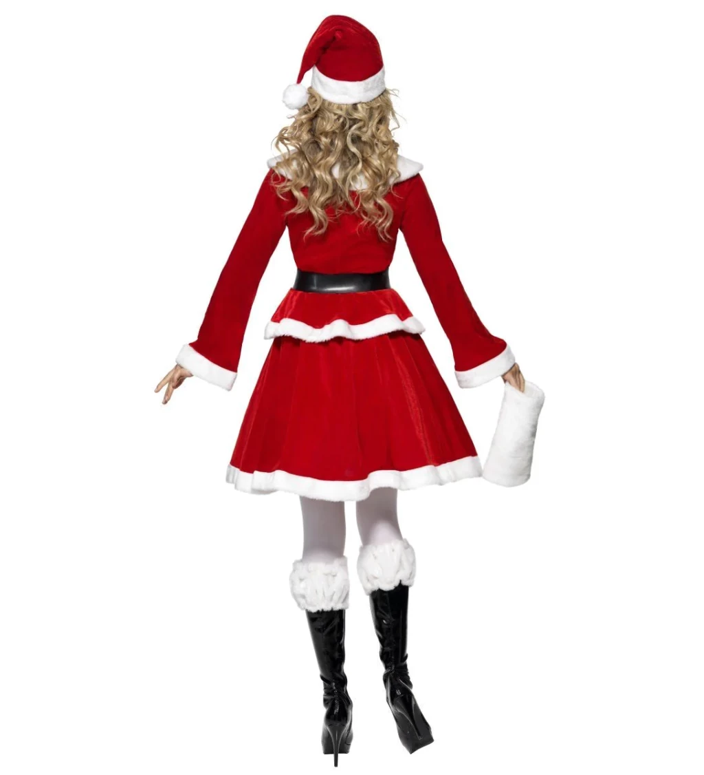 Kostým Miss Santa s rukávníkem