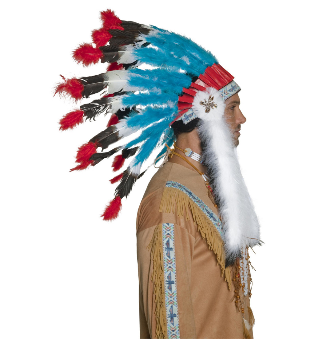 Indiánska čelenka deluxe - náčelník