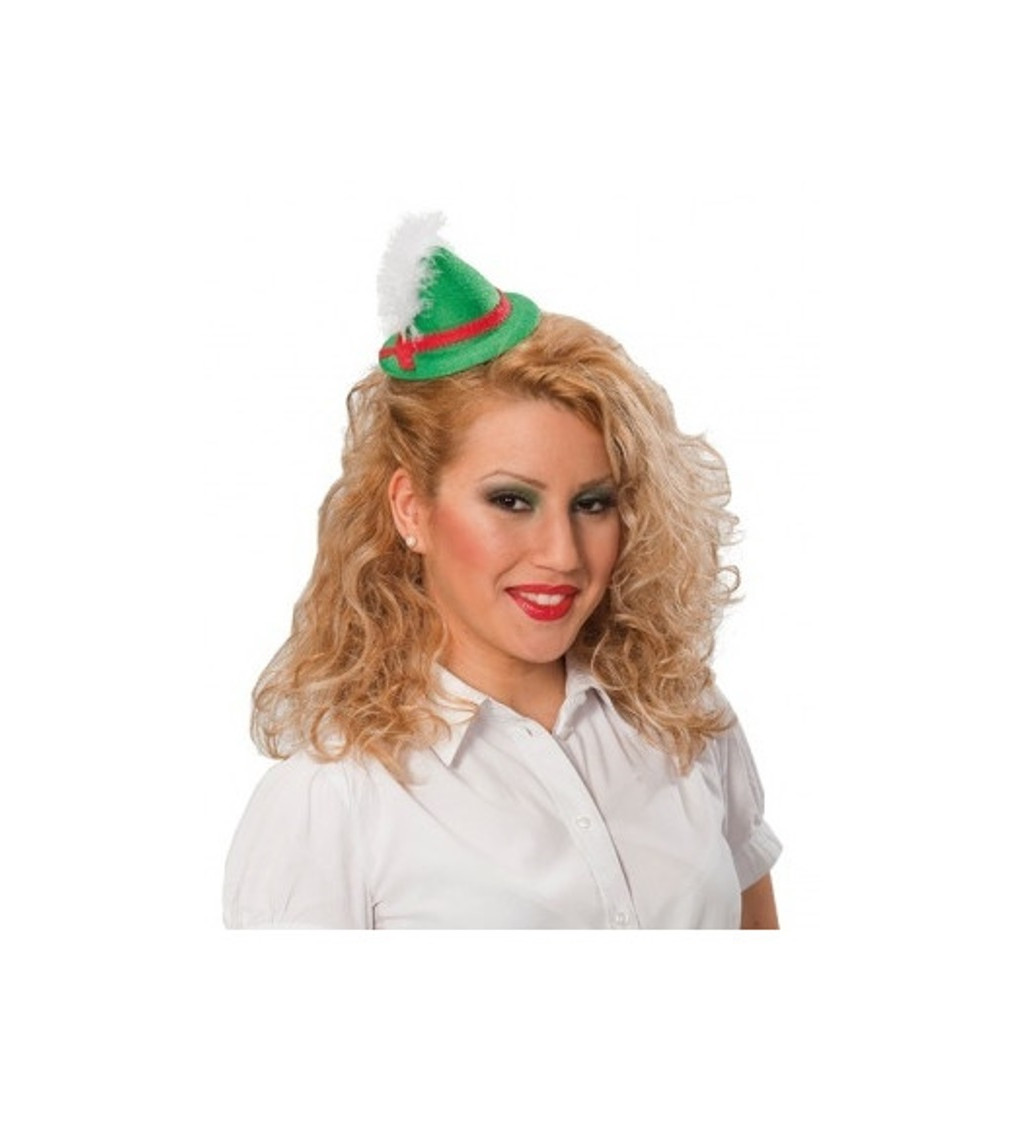 Mini klobúčik oktoberfest - zelený