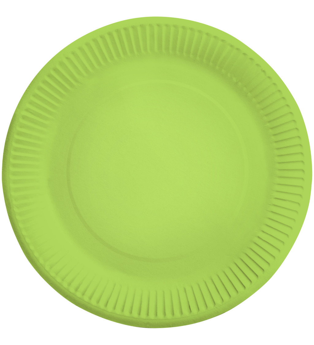 Papierové taniere zelené