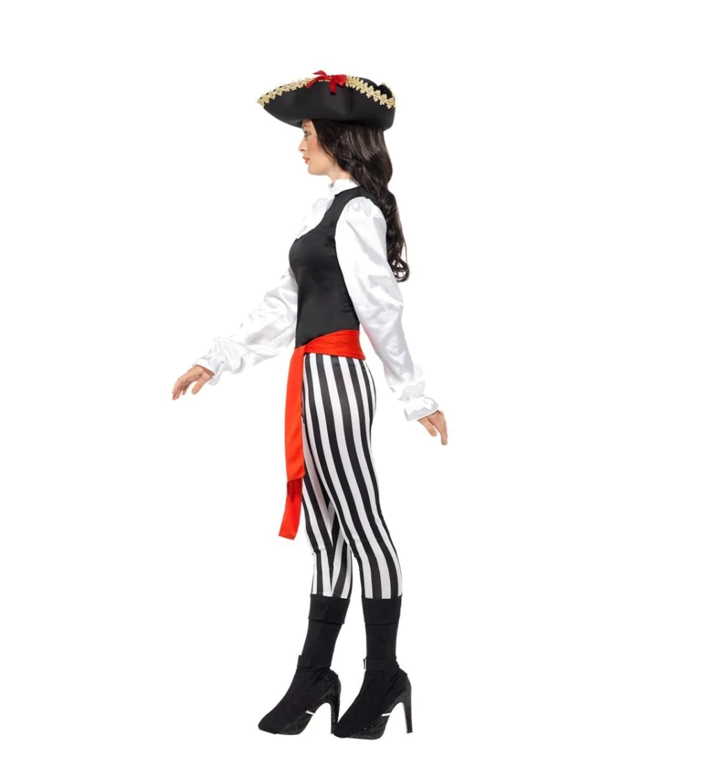Kostým "Pirátka s pruhovanými legínami II"