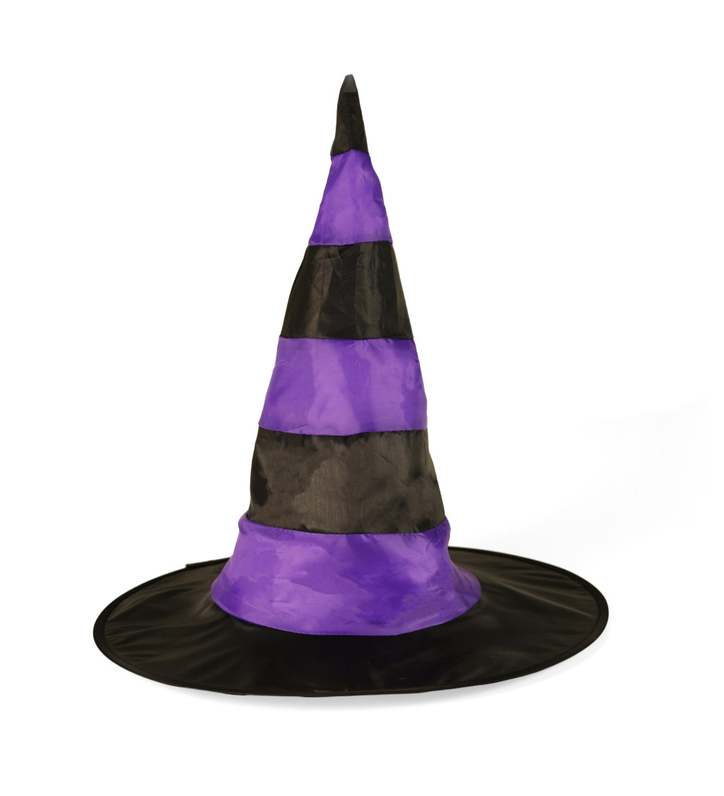 Čarodejnícky klobúk s fialovými vlasmi