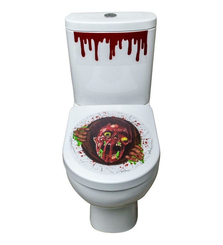 Samolepka na WC doštičku - Zombie
