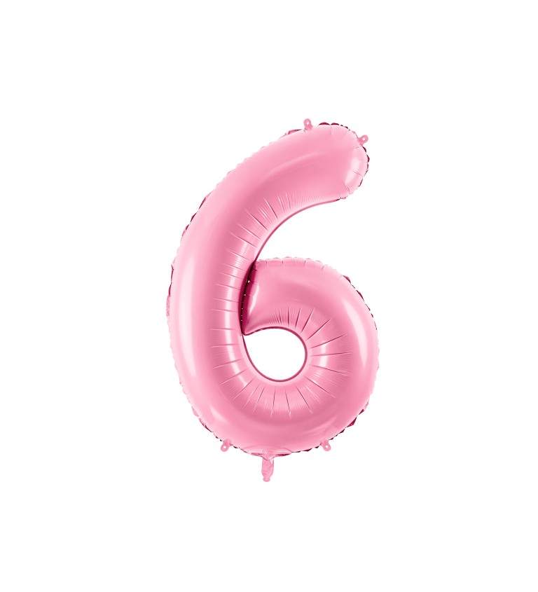 Fóliový balónik 6 - ružový