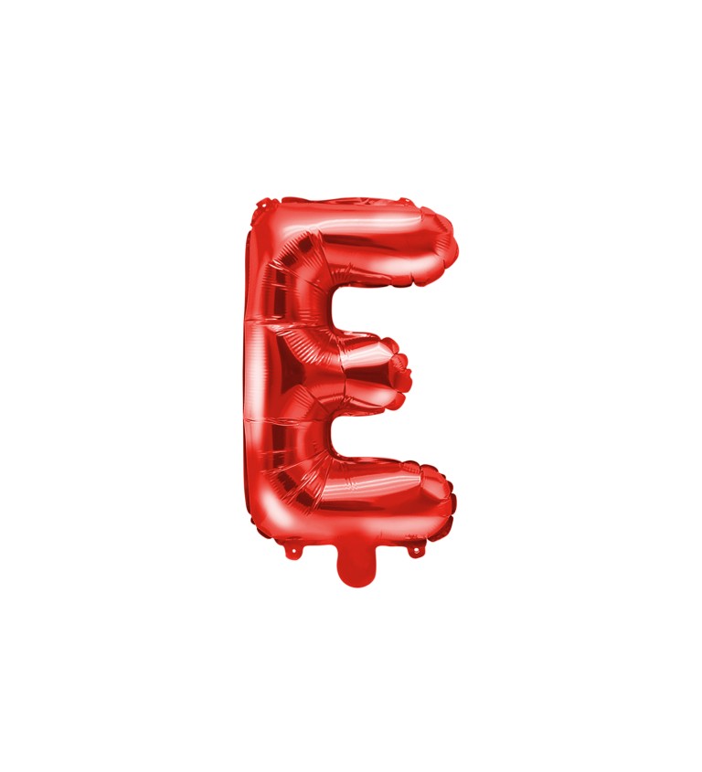 Fóliový balónik E - červený