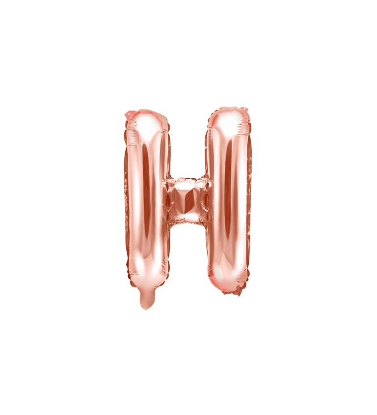 Fóliový balónik H - ružovo zlatý
