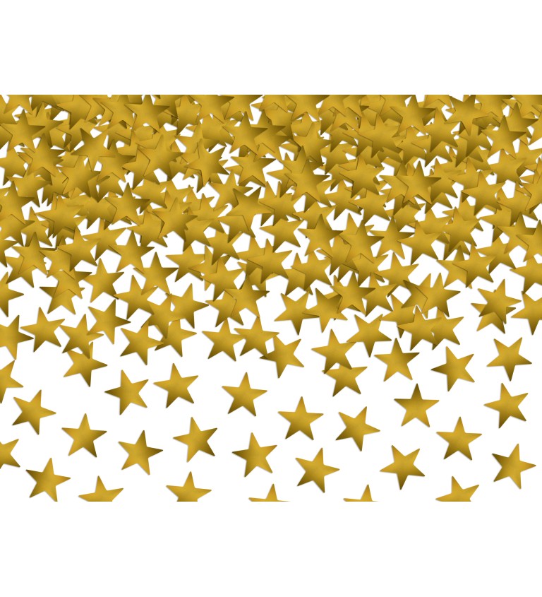 Konfety - zlaté hviezdy
