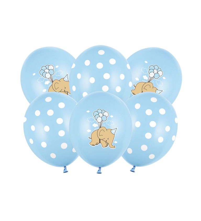 Detské balóny modré - Sloník