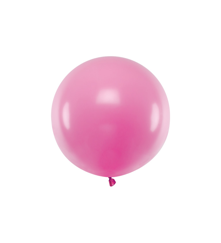 Pastelový balón 60cm - fuchsiový
