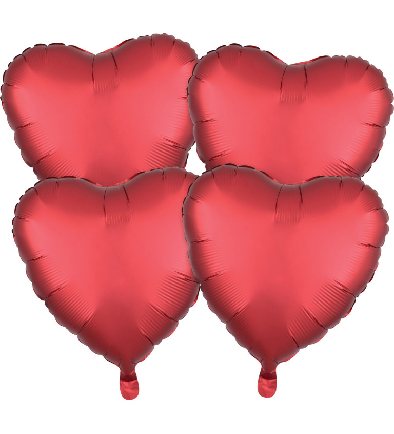 Sada balónikov Červené srdcia