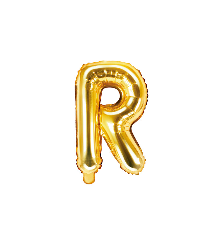 Fóliový balónik R - zlatý