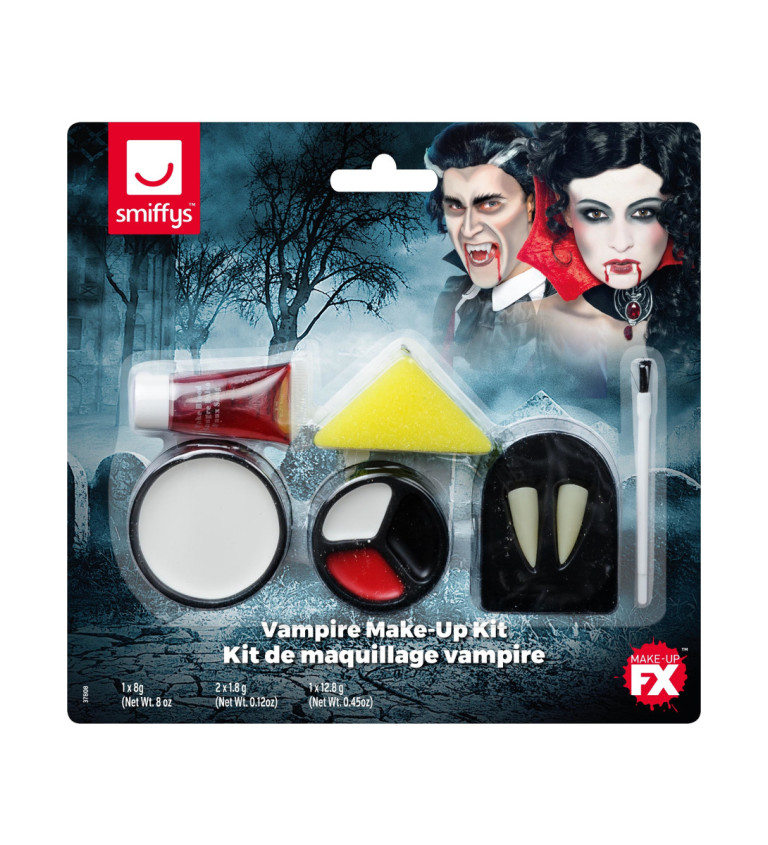Vampírsky maskovací set