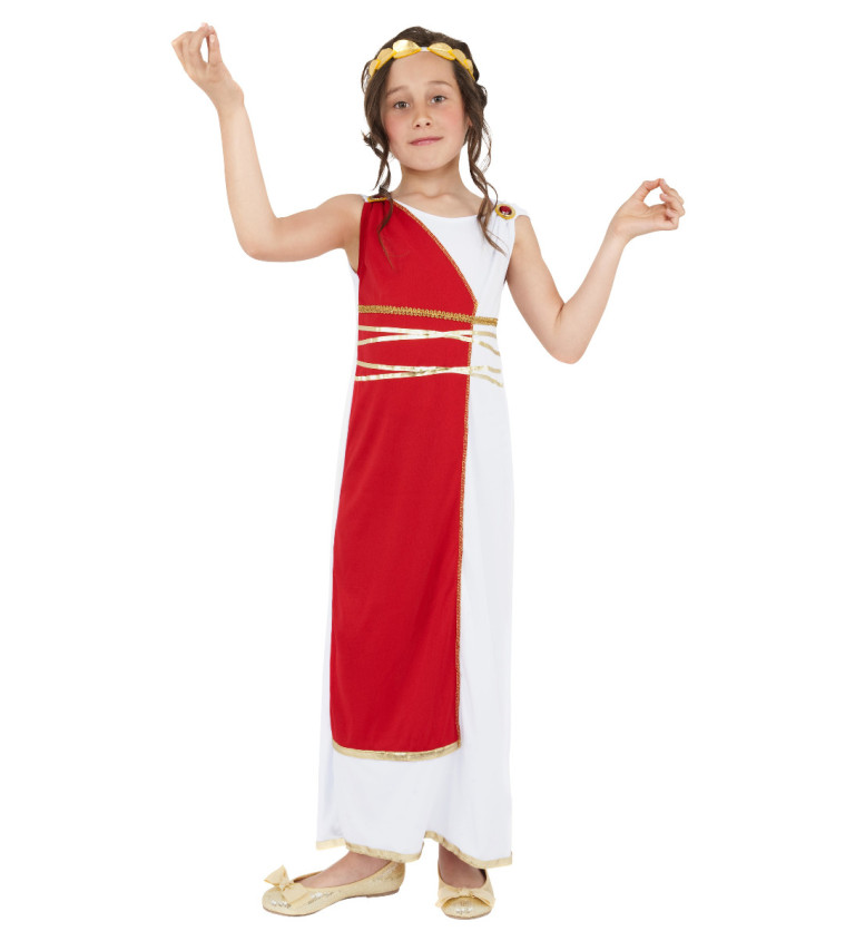 Detský kostým Rimanka - červená