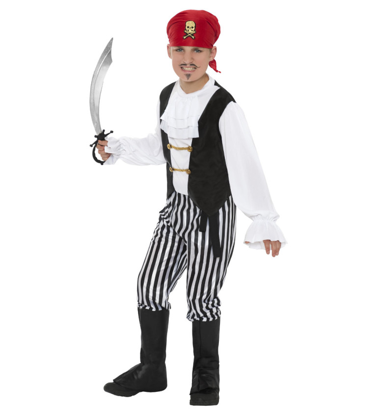 Detský kostým – pirát deluxe