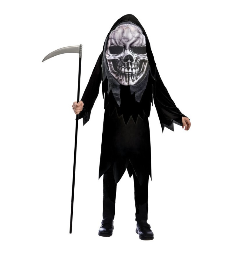 Detský kostým Grim Reaper Veľká hlava