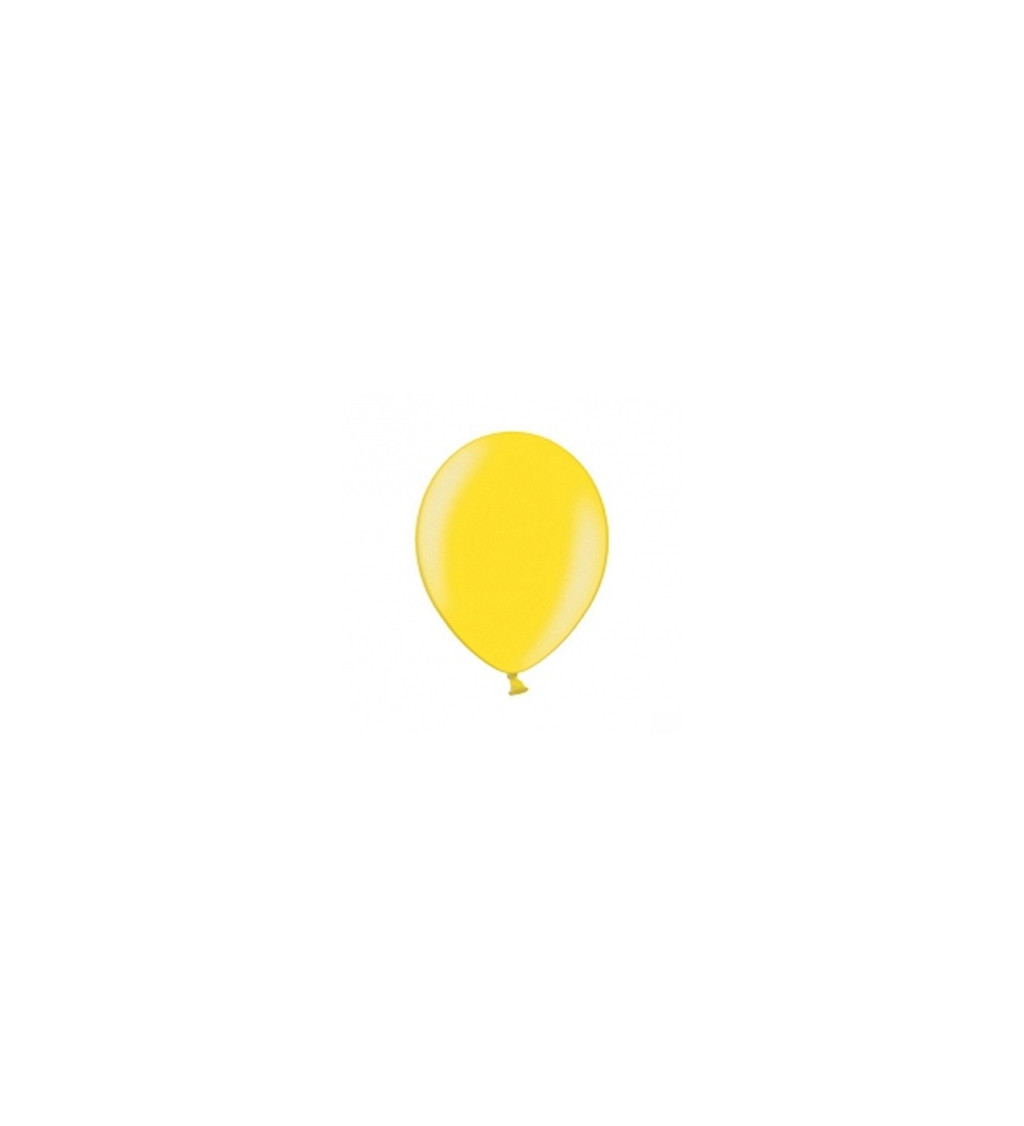 Balónik Strong - metalický žltý