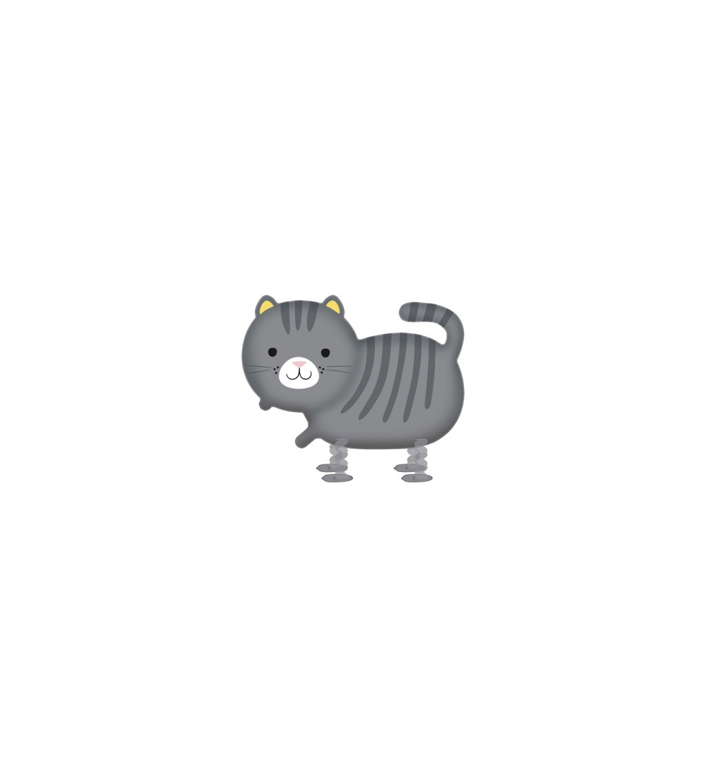 Fóliový balónik Kráčajúca mačka