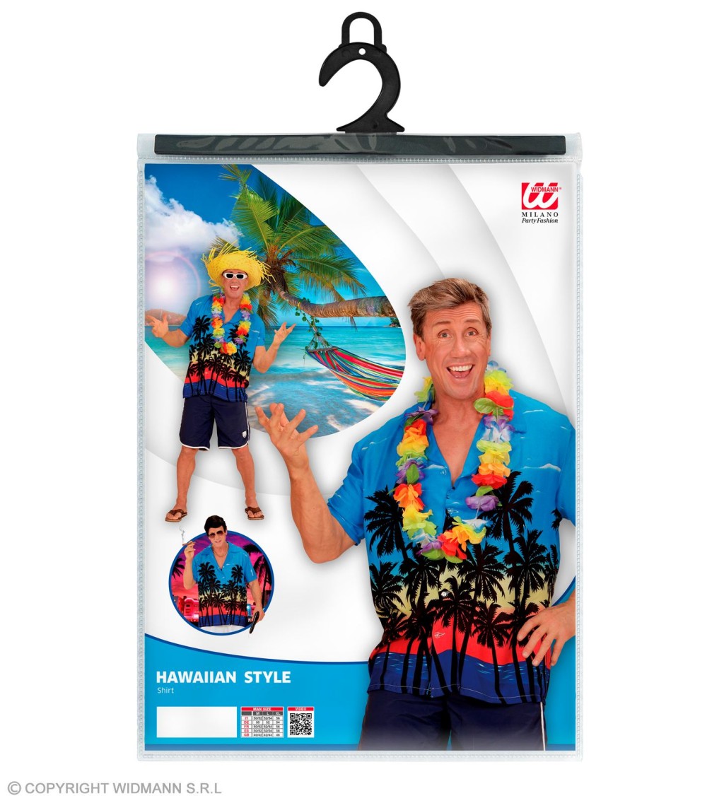 Havajská košeľa - palmy