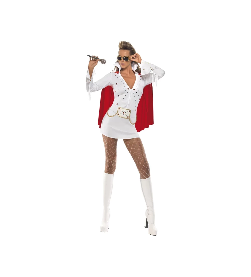 Deluxe Kostým Elviska - biely