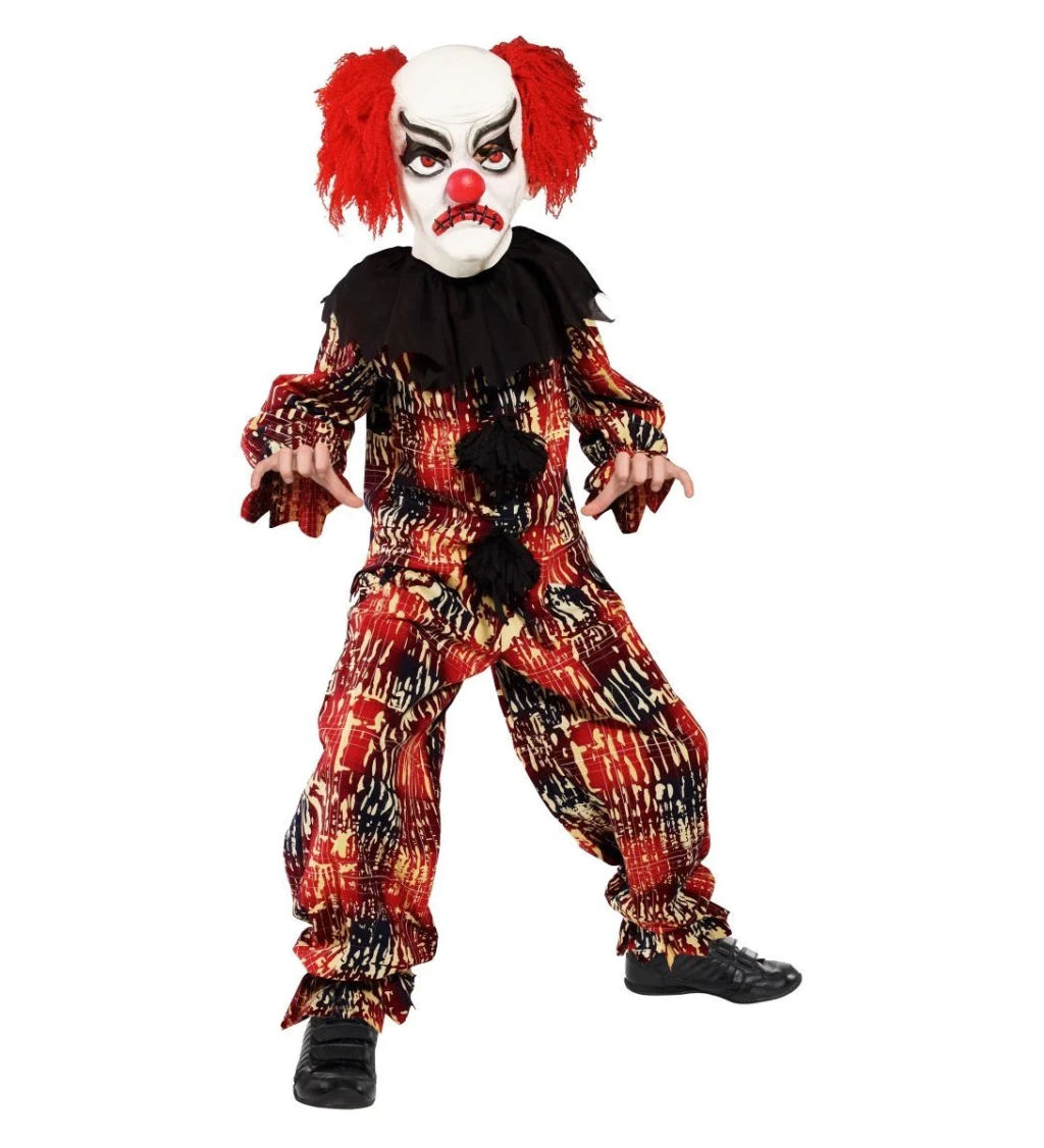 Detský kostým strašidelného klauna