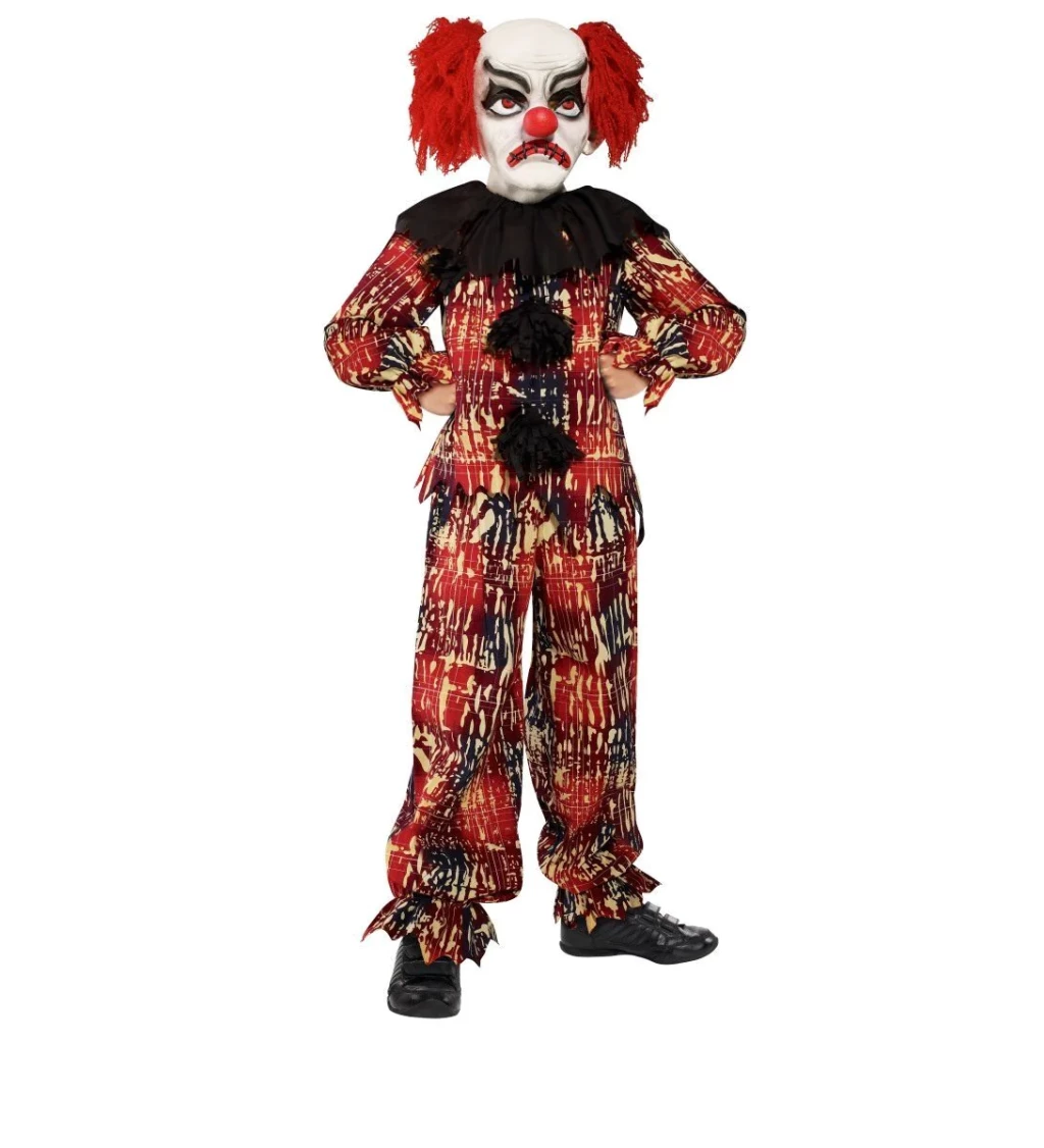 Detský kostým strašidelného klauna