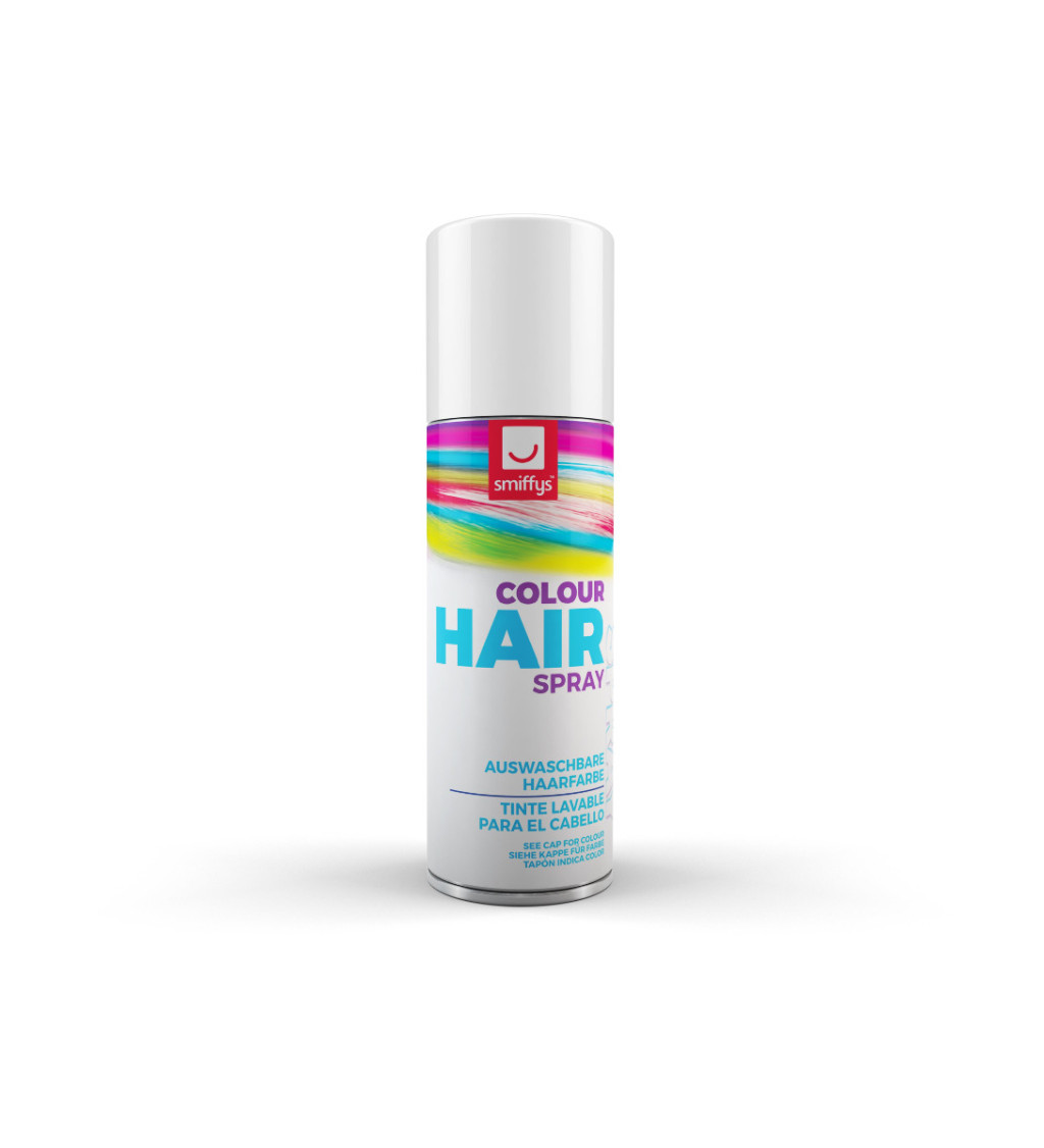 Farebný sprej na vlasy – biela