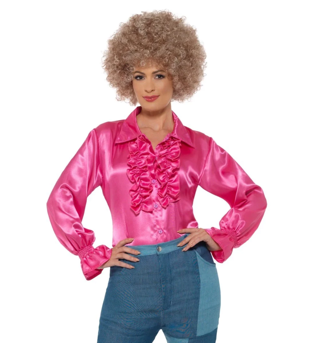 Blúzka 70. roky - ružová