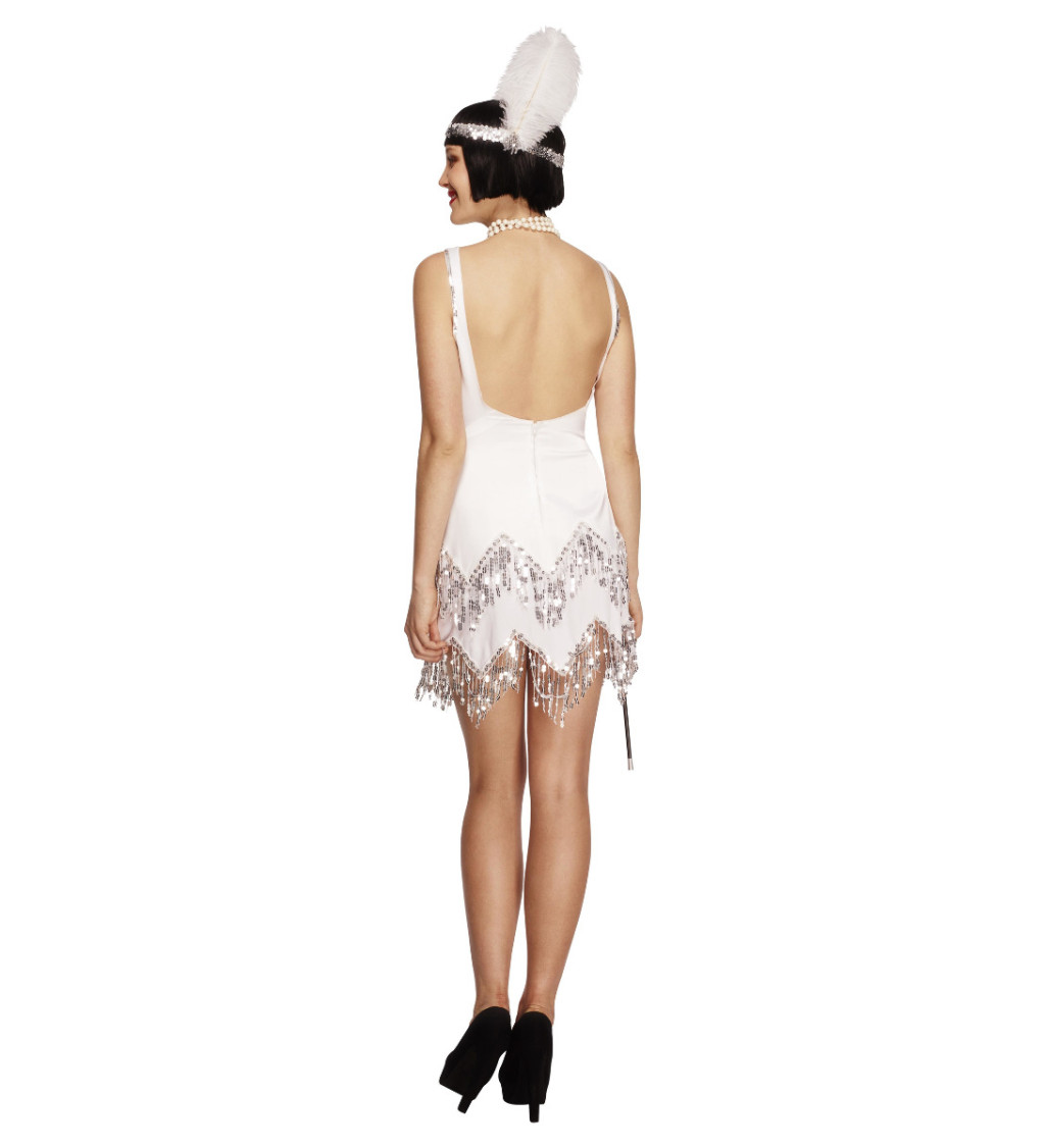 Dámsky kostým 20. roky - biely