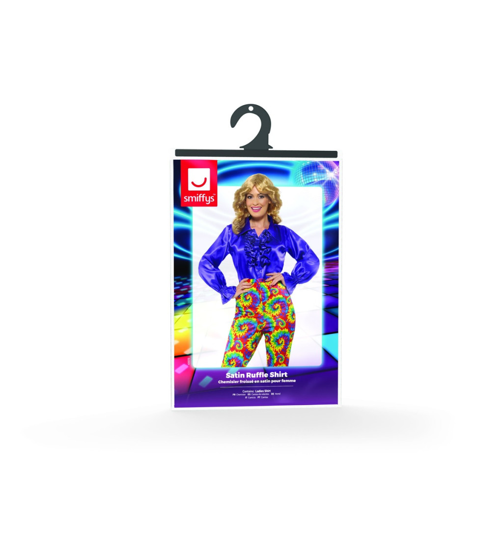 Blúzka 70. roky fialová