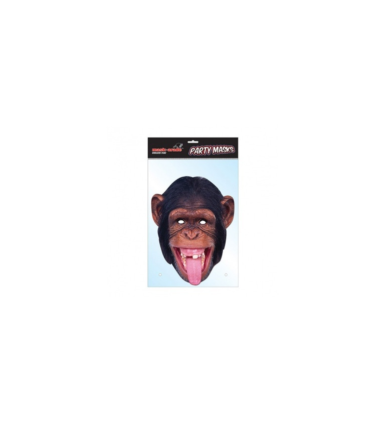 Papierová maska Šimpanz