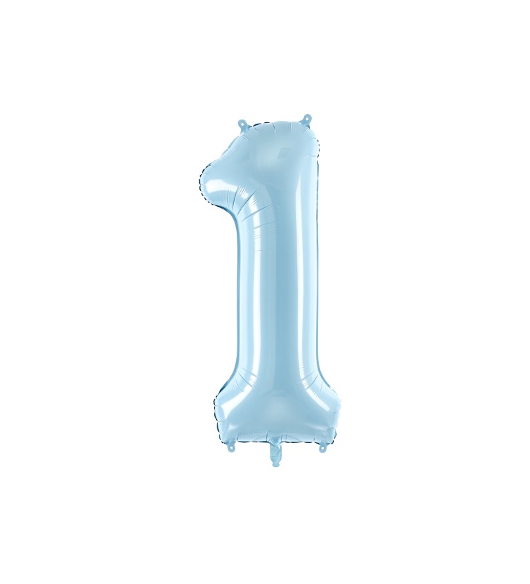 Fóliový balónik 1 - svetlo modrý