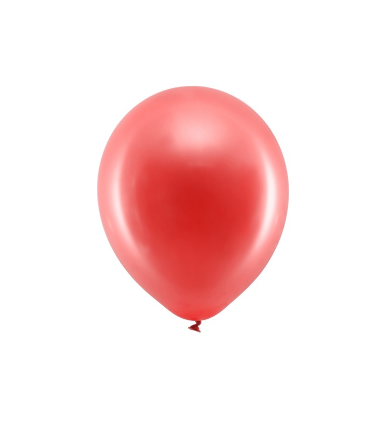 Metalické červené balóniky