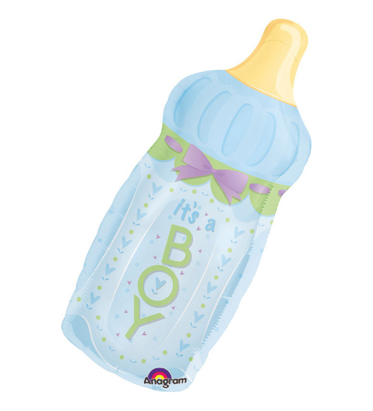 Fóliový Balónik Fľaška - Chlapec
