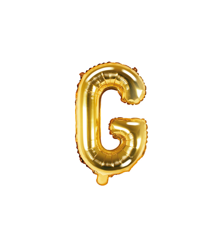 Fóliový balónik G - zlatý