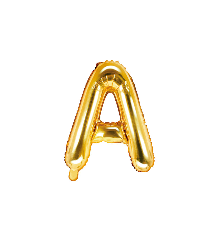 Fóliový balónik A - zlatý