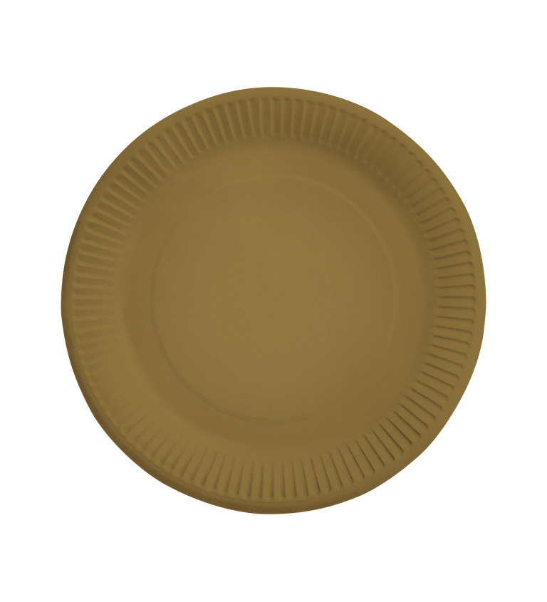 Papierové taniere zlaté